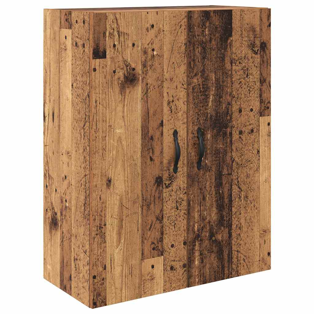 Hoge kast met lade 2 pcs Oudhout Bewerkt hout is nu te koop bij PeponiXL, paradijselijk wonen!
