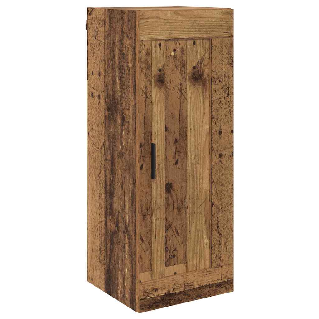 Highboard met lade Oud Hout 34,5 x 34 x 180 cm Bewerkt hout is nu te koop bij PeponiXL, paradijselijk wonen!