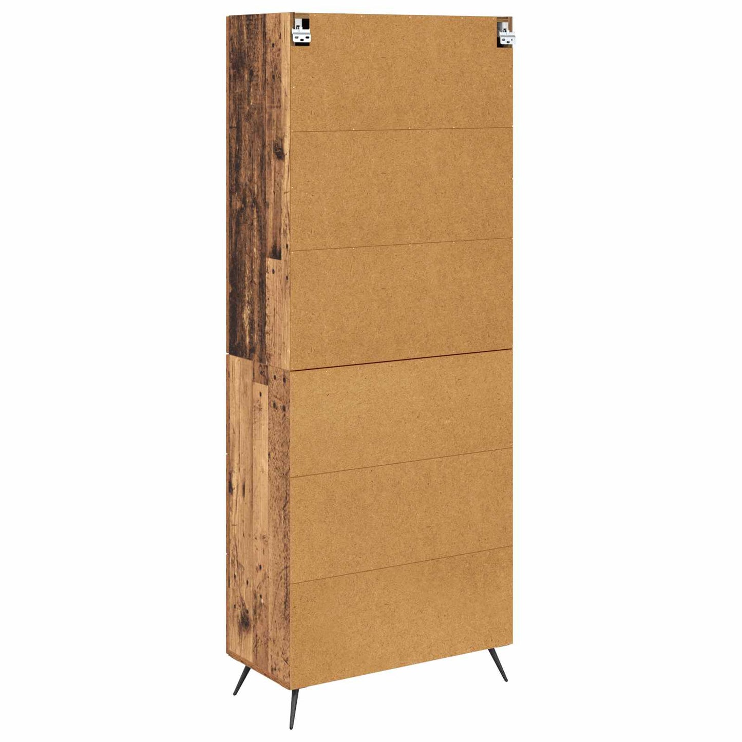Highboard met lade Oud Hout 69,5 x 34 x 180 cm Bewerkt hout is nu te koop bij PeponiXL, paradijselijk wonen!