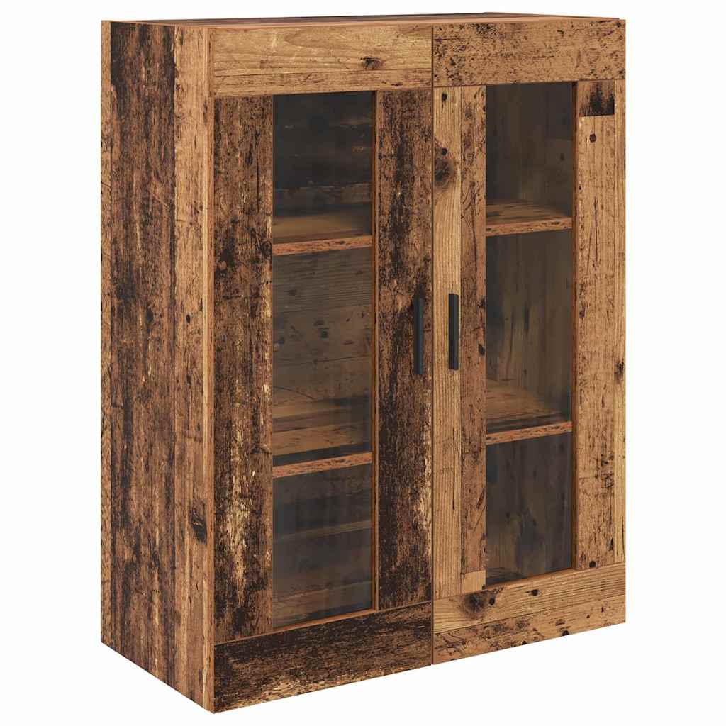 Hoge kast met lade 2 pcs Oud Hout Bewerkt hout is nu te koop bij PeponiXL, paradijselijk wonen!