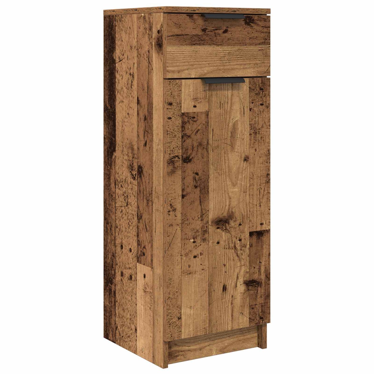 Badkamermeubelset met lade met plank 4 pcs Oudhout Bewerkt hout is nu te koop bij PeponiXL, paradijselijk wonen!