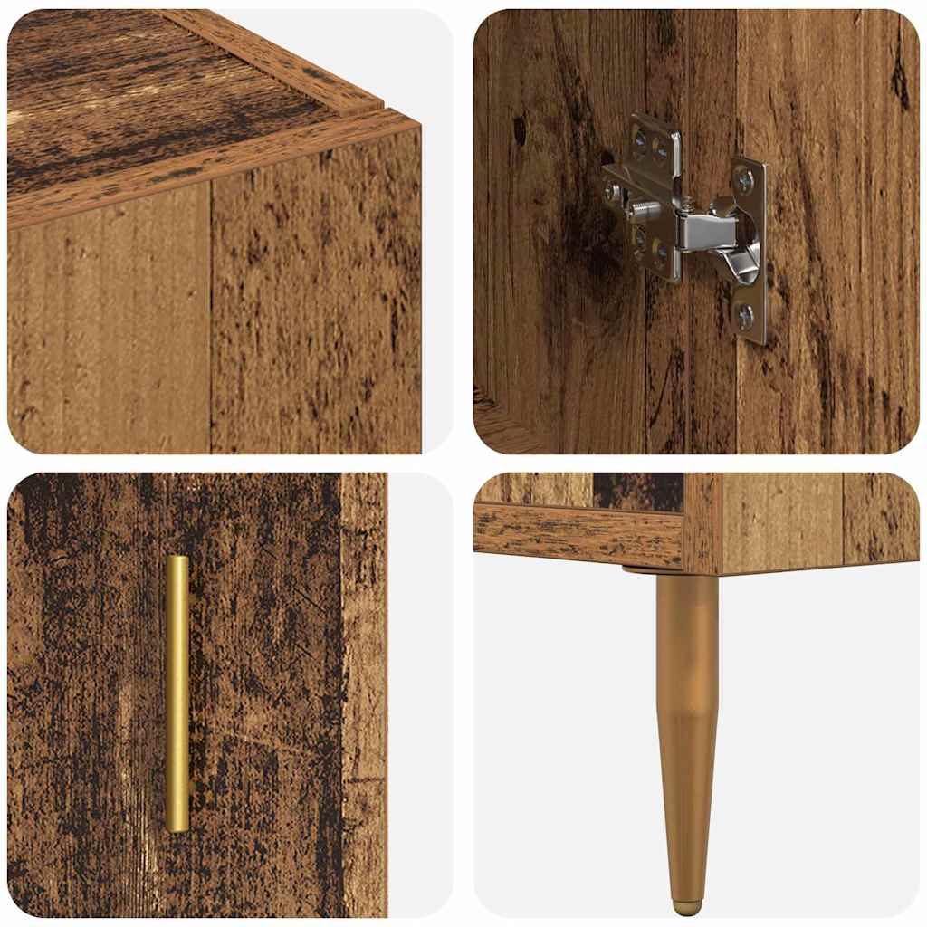 Highboard Oud Hout 69,5 x 34 x 180 cm Bewerkt hout is nu te koop bij PeponiXL, paradijselijk wonen!