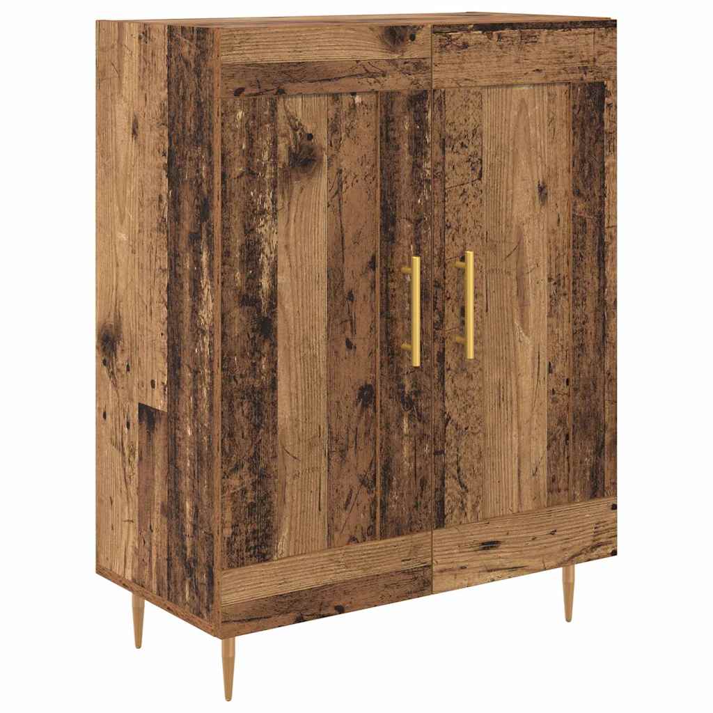 Highboard Oud Hout 69,5 x 34 x 180 cm Bewerkt hout is nu te koop bij PeponiXL, paradijselijk wonen!