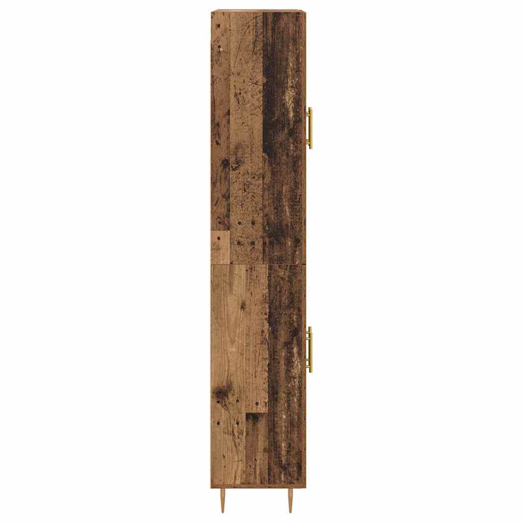 Highboard Oud Hout 69,5 x 34 x 180 cm Bewerkt hout is nu te koop bij PeponiXL, paradijselijk wonen!