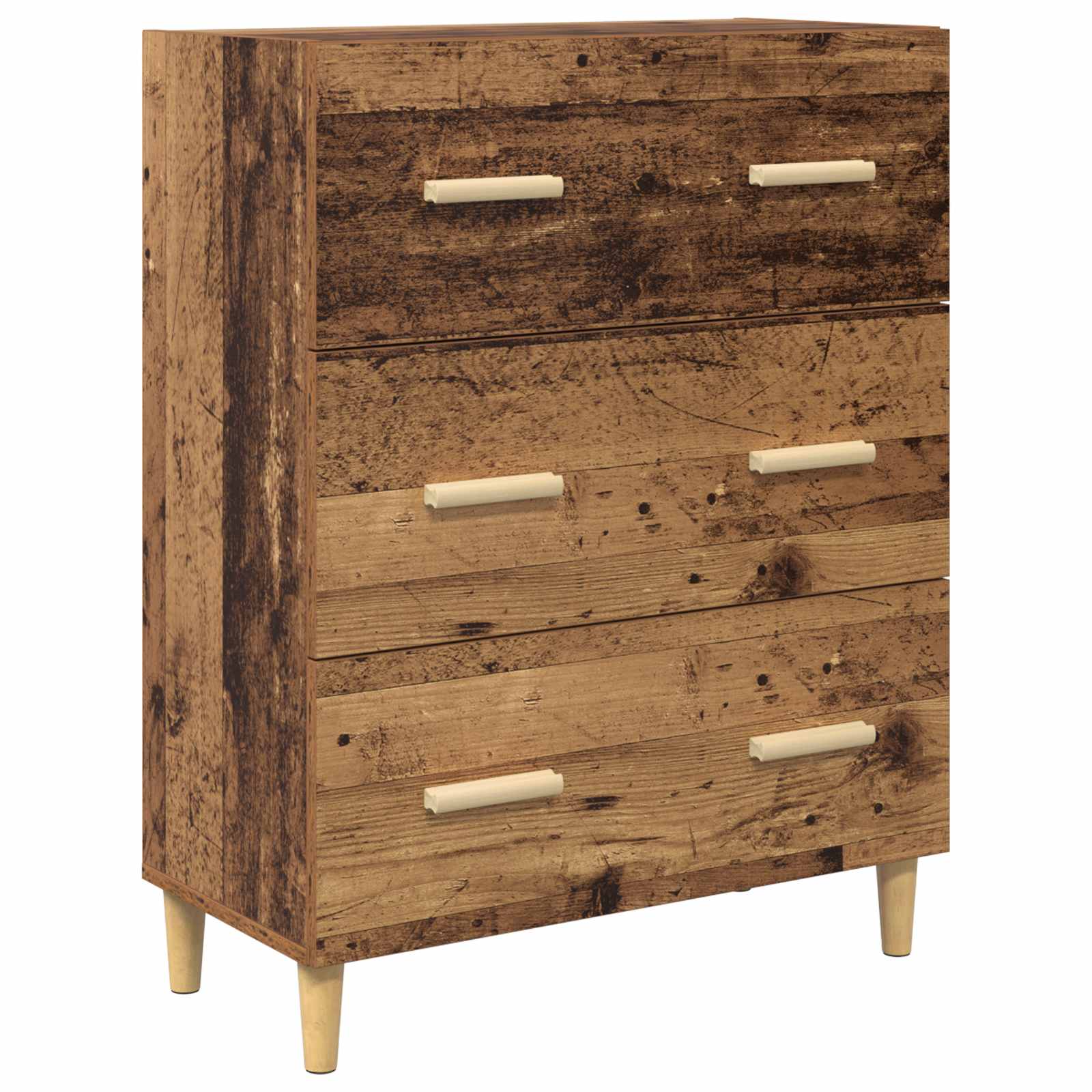 Hoge kast met lade Oud Hout 69,5 x 32,5 x 180 cm Bewerkt hout is nu te koop bij PeponiXL, paradijselijk wonen!