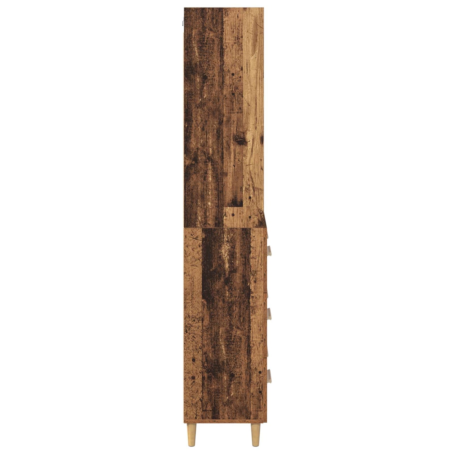 Hoge kast met lade Oud Hout 69,5 x 32,5 x 180 cm Bewerkt hout is nu te koop bij PeponiXL, paradijselijk wonen!
