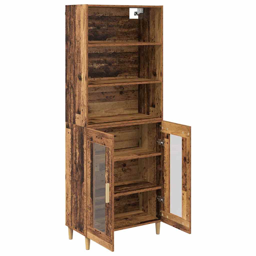 Hoge kast Oud Hout 69,5 x 32,5 x 180 cm Bewerkt hout is nu te koop bij PeponiXL, paradijselijk wonen!
