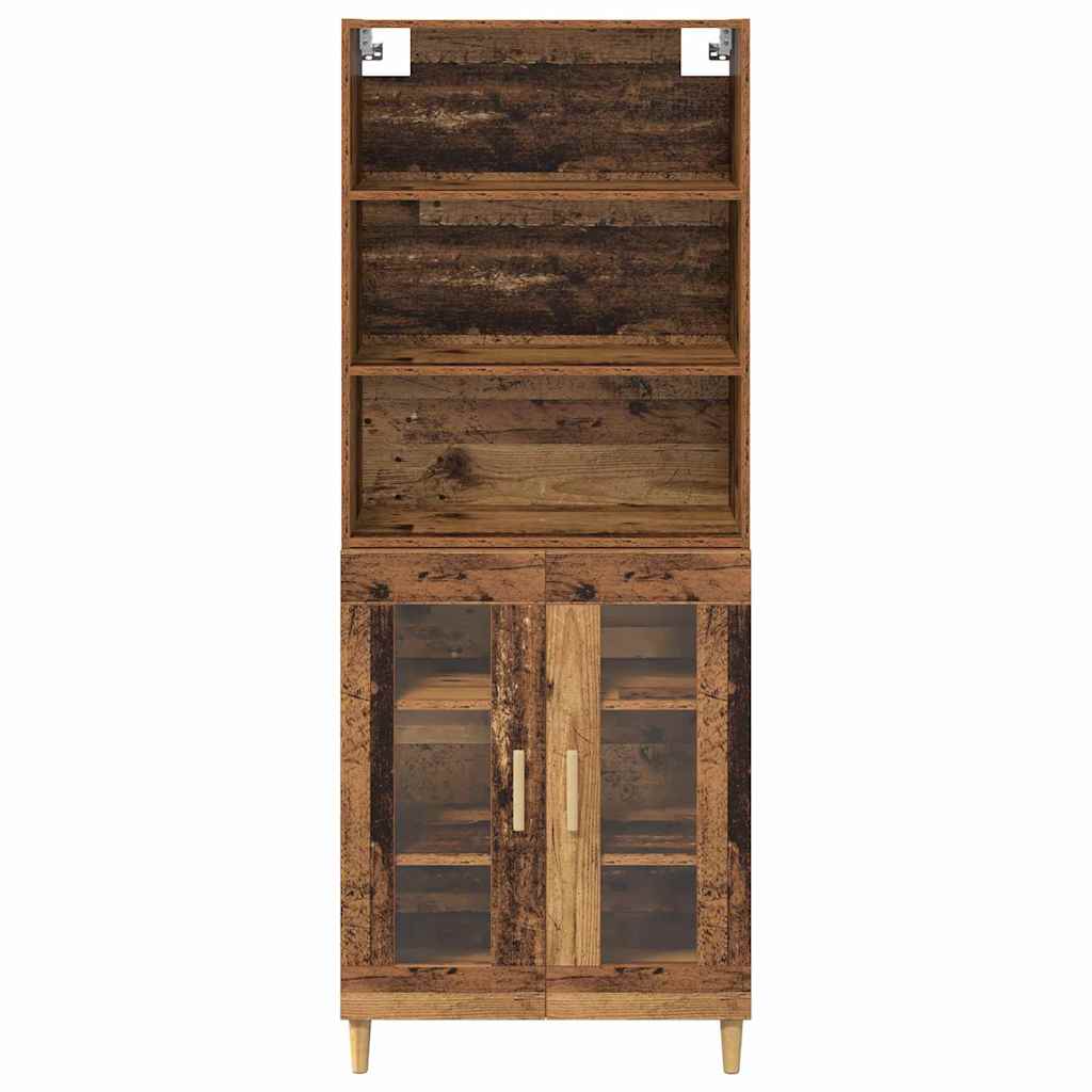 Hoge kast Oud Hout 69,5 x 32,5 x 180 cm Bewerkt hout is nu te koop bij PeponiXL, paradijselijk wonen!