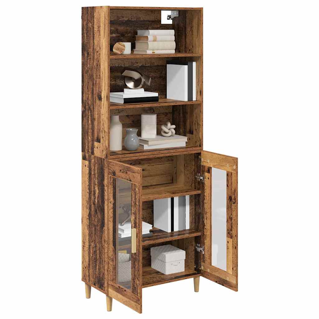 Hoge kast Oud Hout 69,5 x 32,5 x 180 cm Bewerkt hout is nu te koop bij PeponiXL, paradijselijk wonen!