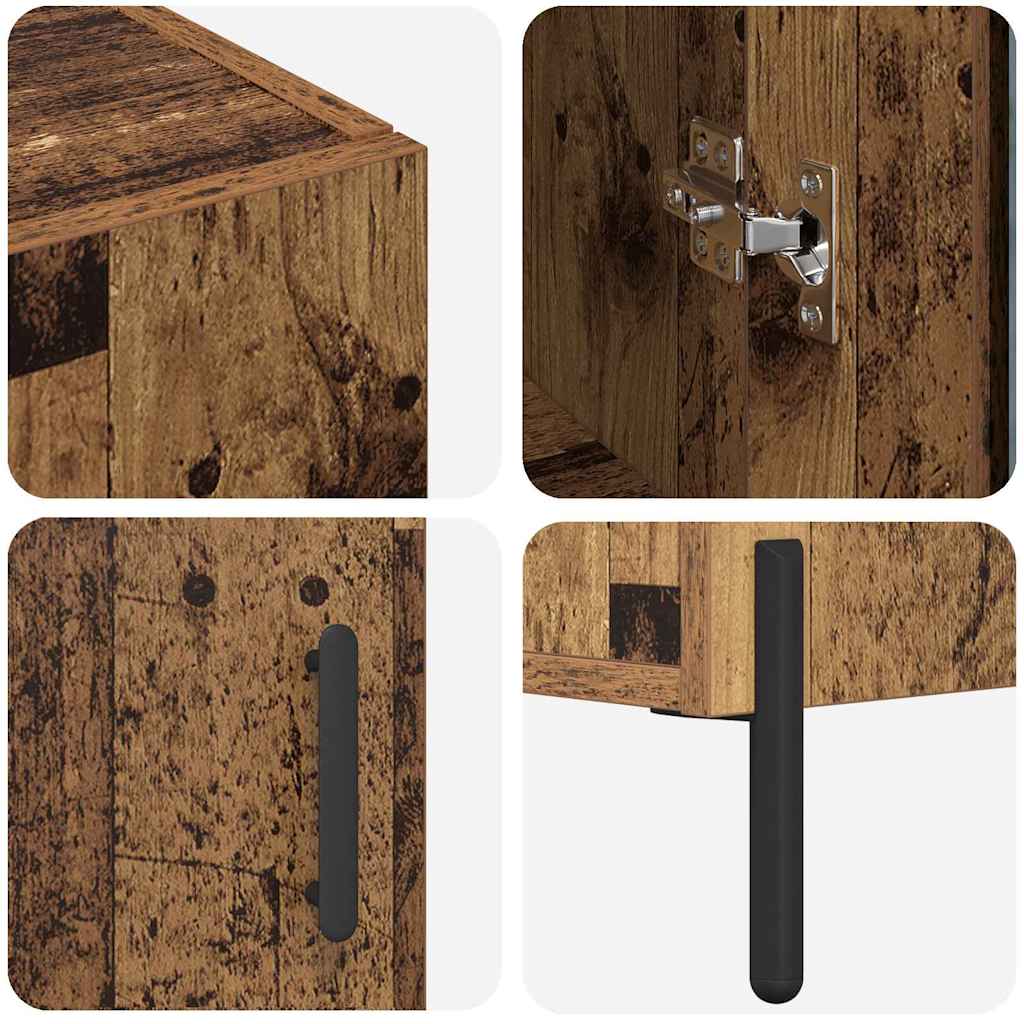 Highboard Oud Hout 69,5 x 34 x 180 cm Bewerkt hout is nu te koop bij PeponiXL, paradijselijk wonen!