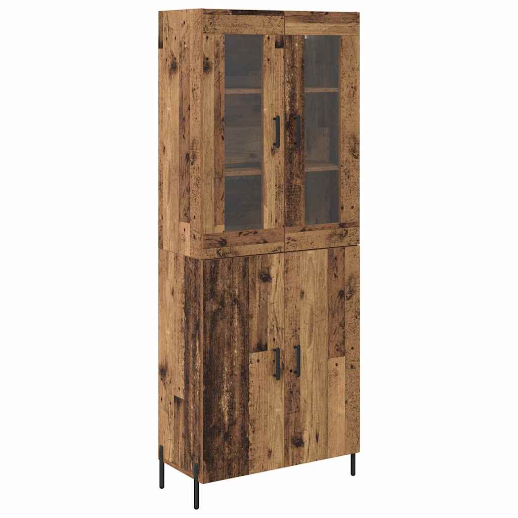 Highboard Oud Hout 69,5 x 34 x 180 cm Bewerkt hout is nu te koop bij PeponiXL, paradijselijk wonen!