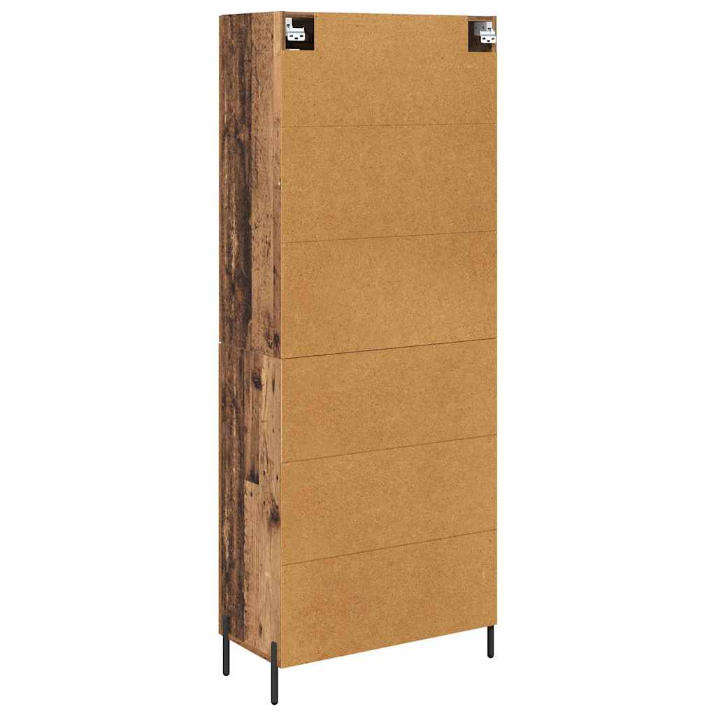 Highboard Oud Hout 69,5 x 34 x 180 cm Bewerkt hout is nu te koop bij PeponiXL, paradijselijk wonen!