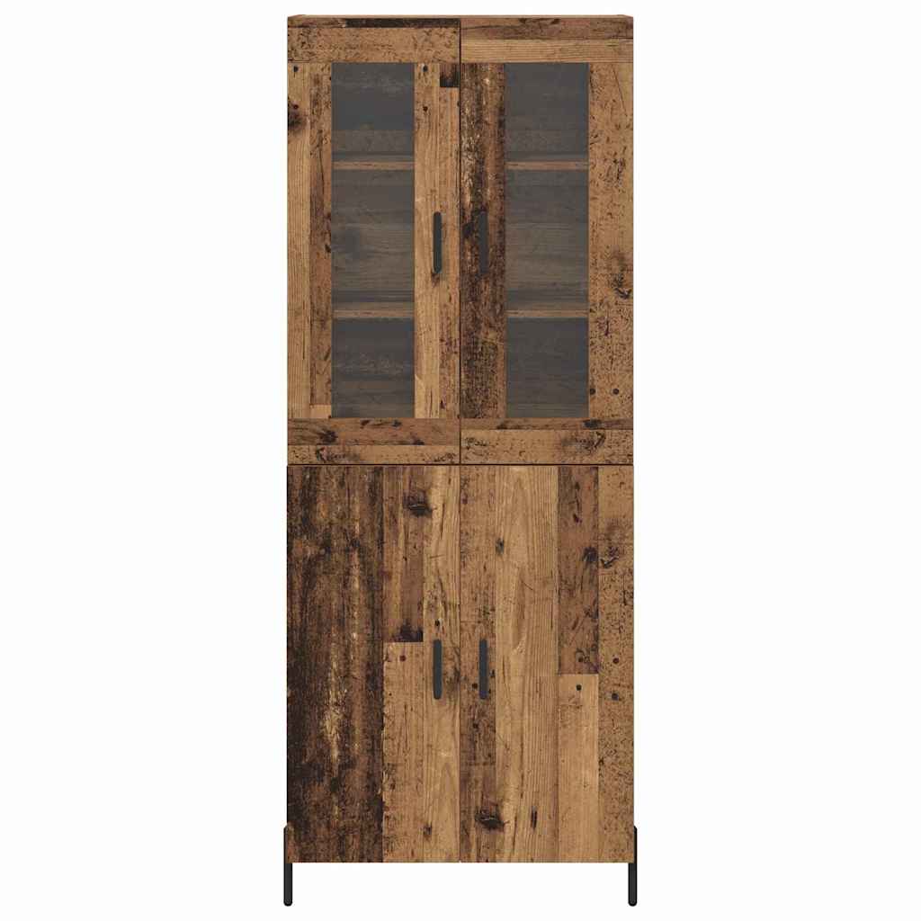 Highboard Oud Hout 69,5 x 34 x 180 cm Bewerkt hout is nu te koop bij PeponiXL, paradijselijk wonen!