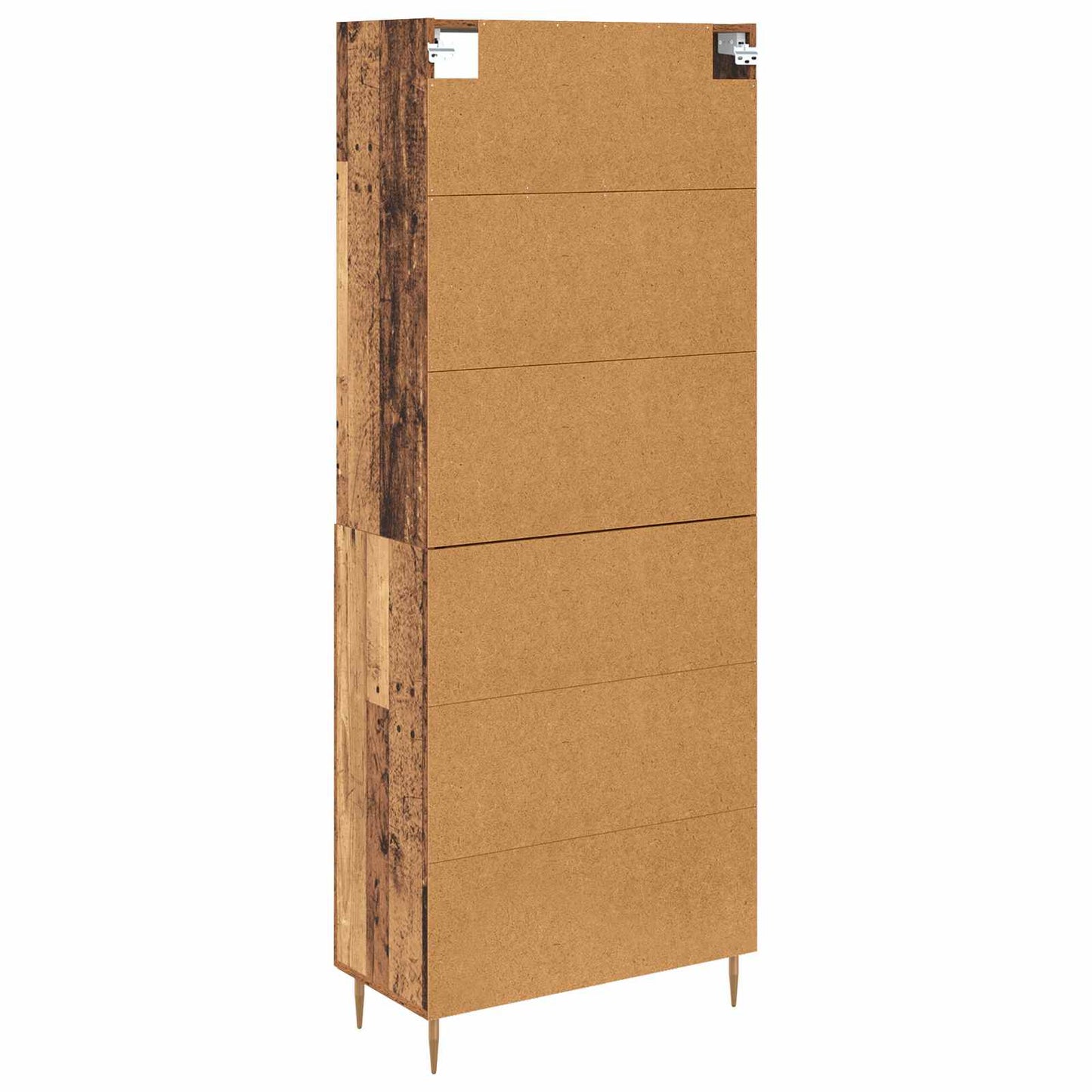 Hoge kast Oudhout 69,5 x 34 x 180 cm Bewerkt hout is nu te koop bij PeponiXL, paradijselijk wonen!