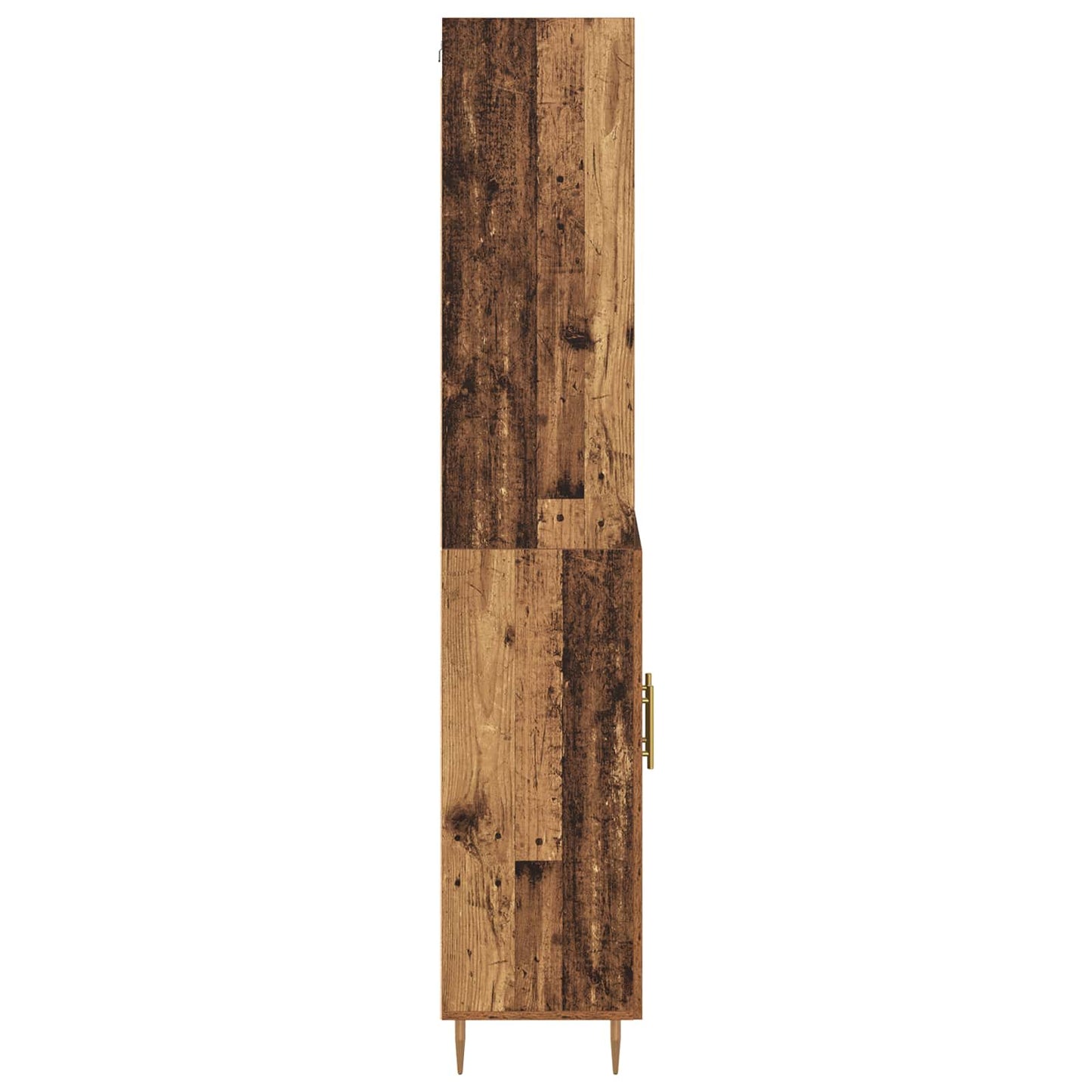 Hoge kast Oudhout 69,5 x 34 x 180 cm Bewerkt hout is nu te koop bij PeponiXL, paradijselijk wonen!