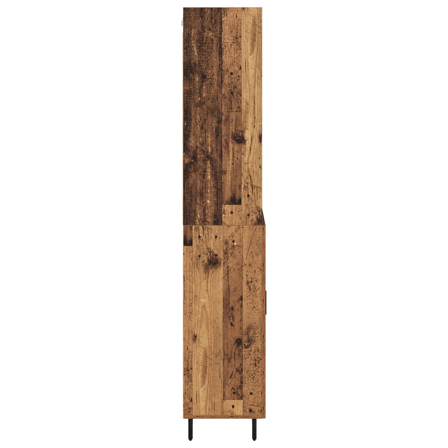 Hoge kast met lade 2 pcs Oud Hout Bewerkt hout is nu te koop bij PeponiXL, paradijselijk wonen!