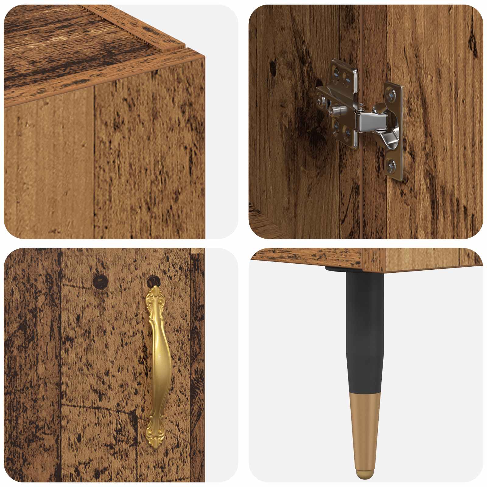 Highboard Oud Hout 69,5 x 34 x 180 cm Bewerkt hout is nu te koop bij PeponiXL, paradijselijk wonen!