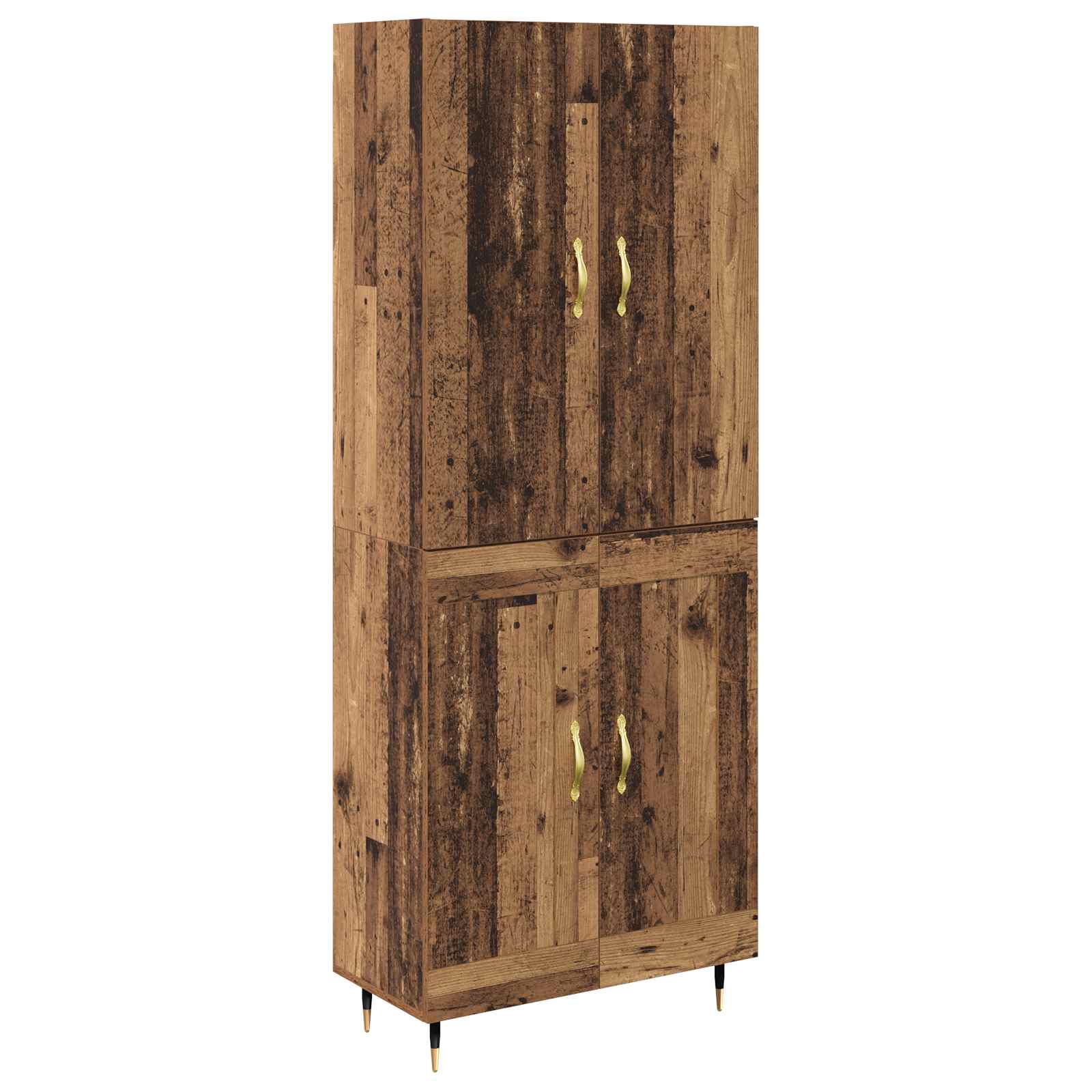 Highboard Oud Hout 69,5 x 34 x 180 cm Bewerkt hout is nu te koop bij PeponiXL, paradijselijk wonen!