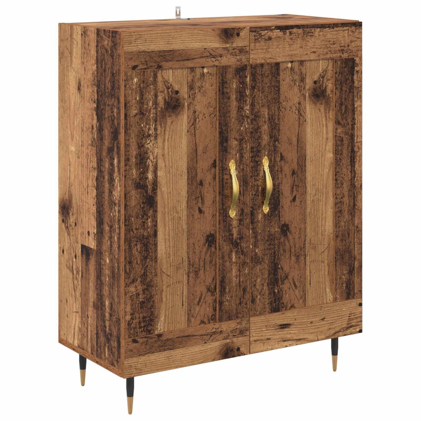 Highboard Oud Hout 69,5 x 34 x 180 cm Bewerkt hout is nu te koop bij PeponiXL, paradijselijk wonen!