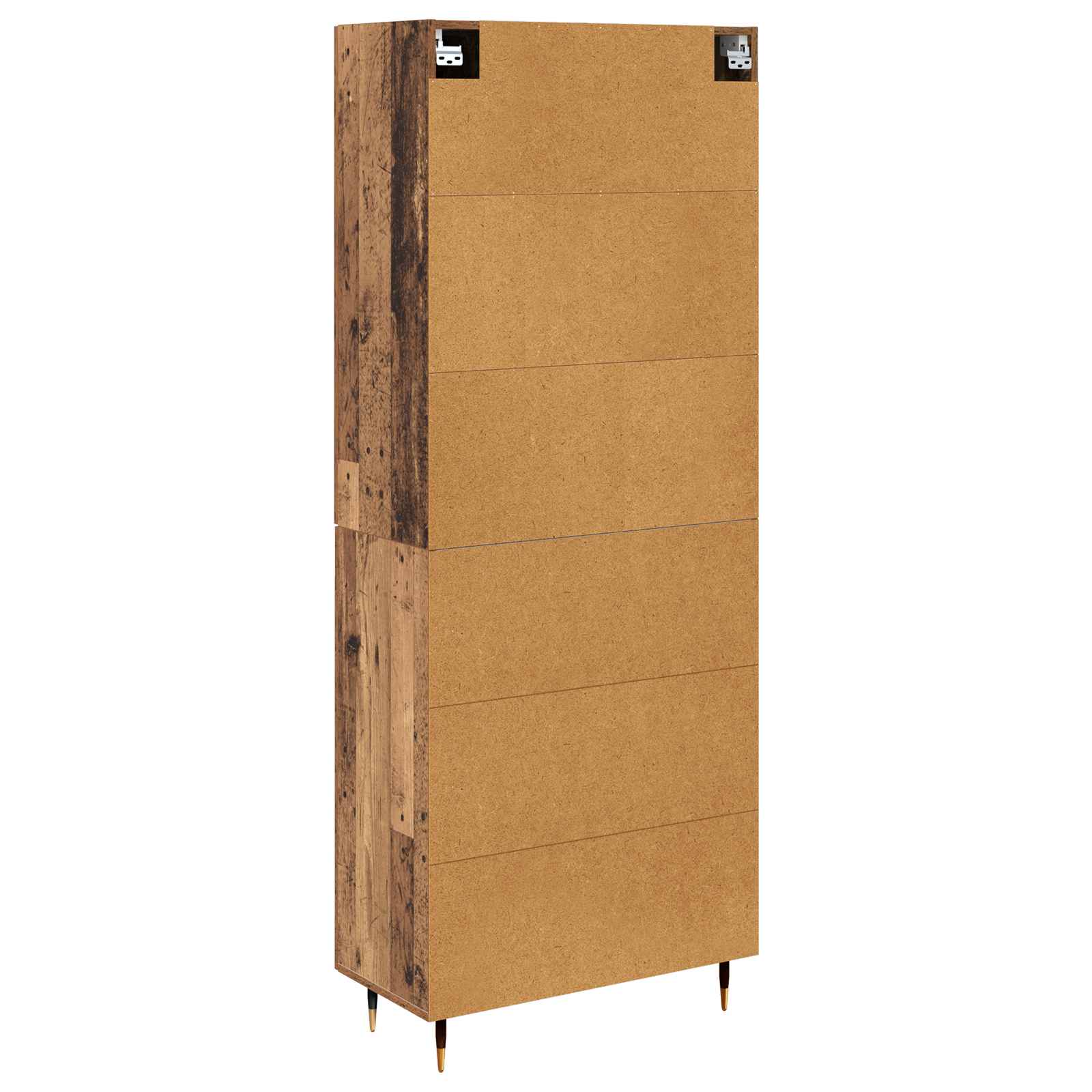Highboard Oud Hout 69,5 x 34 x 180 cm Bewerkt hout is nu te koop bij PeponiXL, paradijselijk wonen!