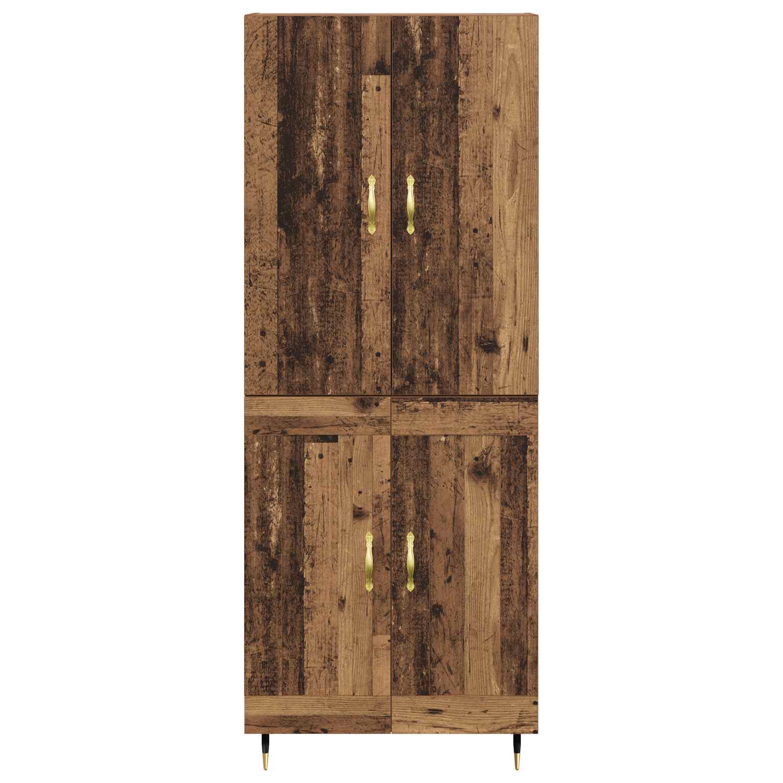 Highboard Oud Hout 69,5 x 34 x 180 cm Bewerkt hout is nu te koop bij PeponiXL, paradijselijk wonen!