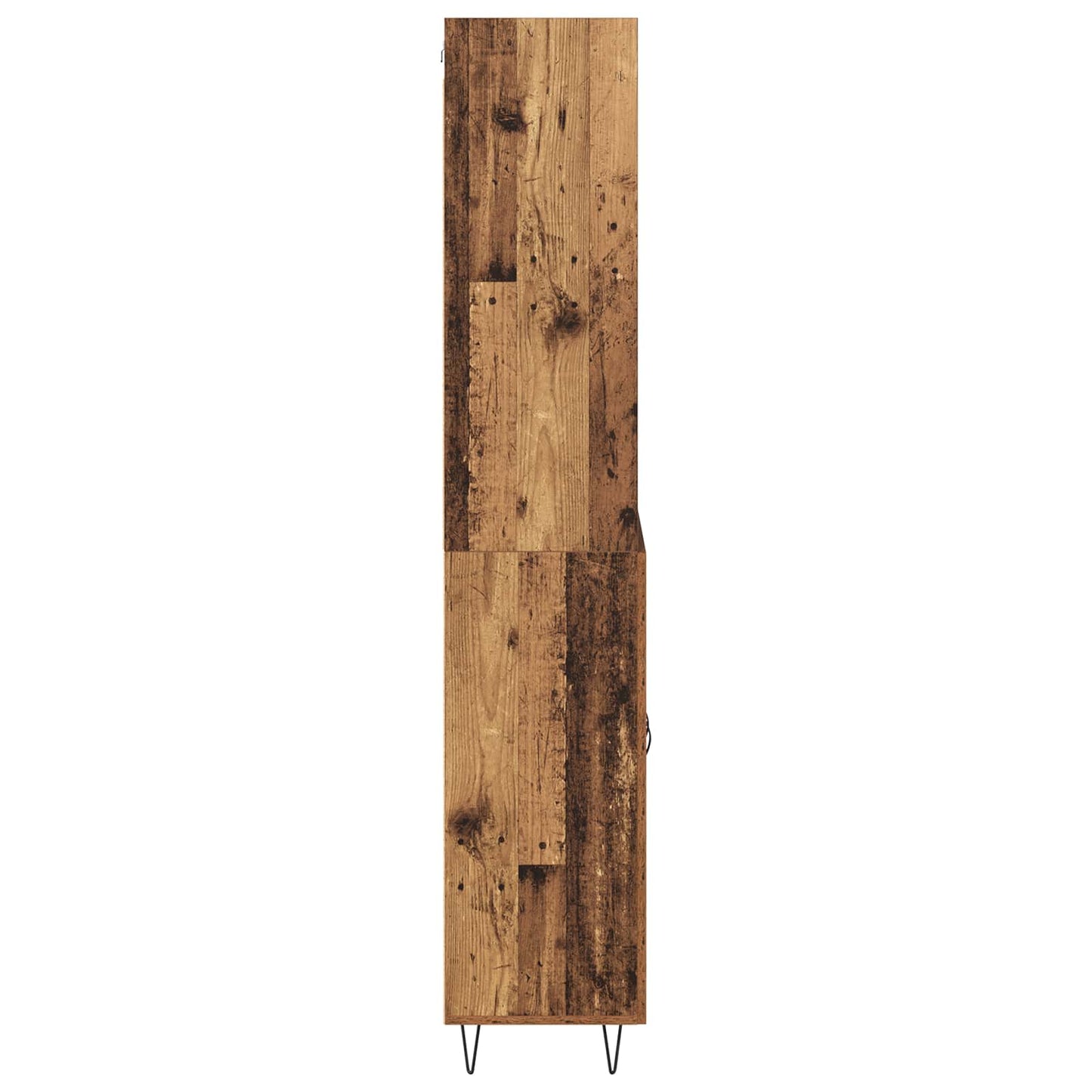 Hoge kast 2 pcs Oudhout Bewerkt hout is nu te koop bij PeponiXL, paradijselijk wonen!