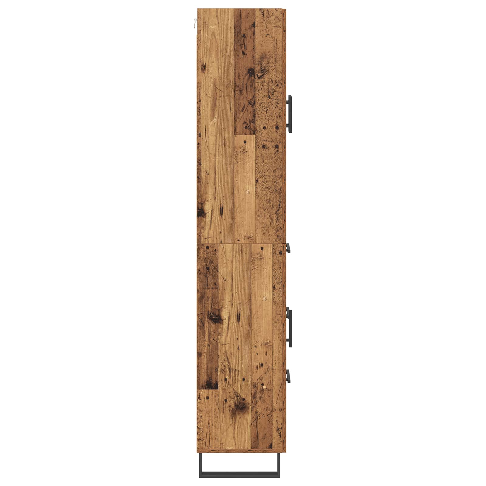 Hoge kast met lade Oudhout 69,5 x 34 x 180 cm Bewerkt hout is nu te koop bij PeponiXL, paradijselijk wonen!