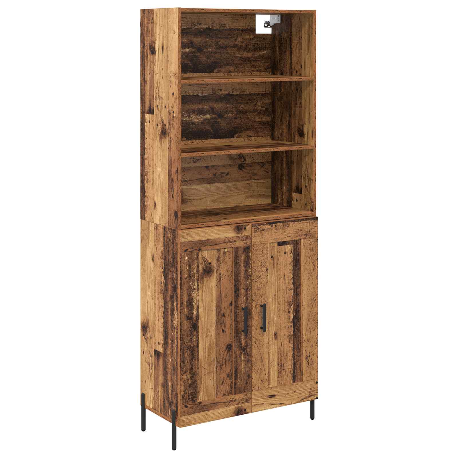 Hoge kast Oud Hout 69,5 x 32,5 x 180 cm Bewerkt hout is nu te koop bij PeponiXL, paradijselijk wonen!