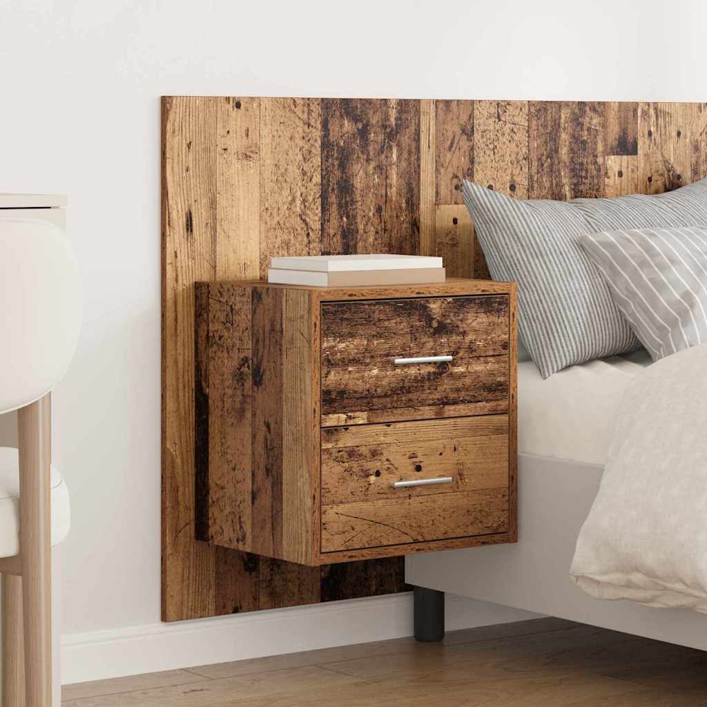 Hoofdbord Met Kast met lade 3 pcs Oud Hout Bewerkt hout is nu te koop bij PeponiXL, paradijselijk wonen!