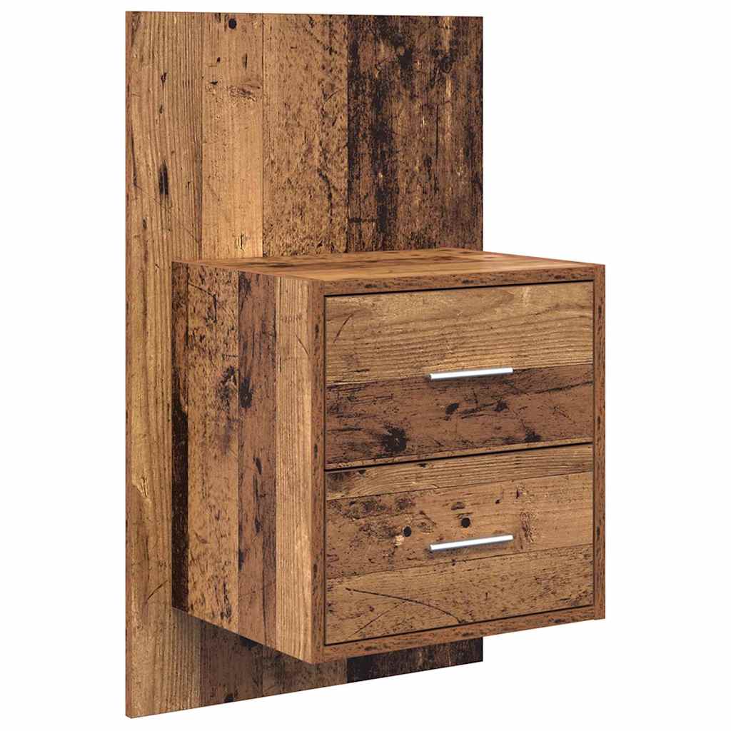 Hoofdbord Met Kast met lade 3 pcs Oud Hout Bewerkt hout is nu te koop bij PeponiXL, paradijselijk wonen!