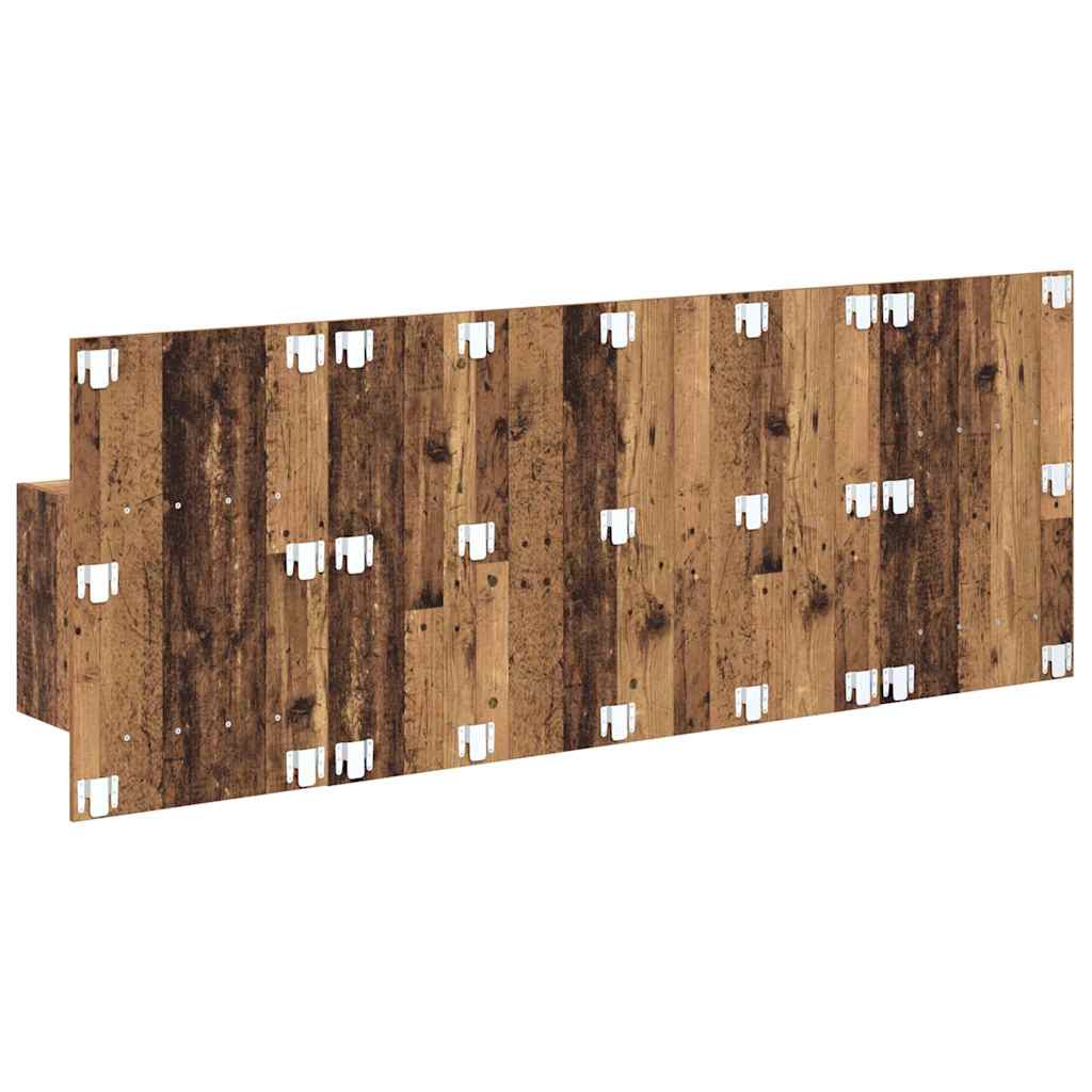 Hoofdbord Met Kast met lade 3 pcs Oud Hout Bewerkt hout is nu te koop bij PeponiXL, paradijselijk wonen!