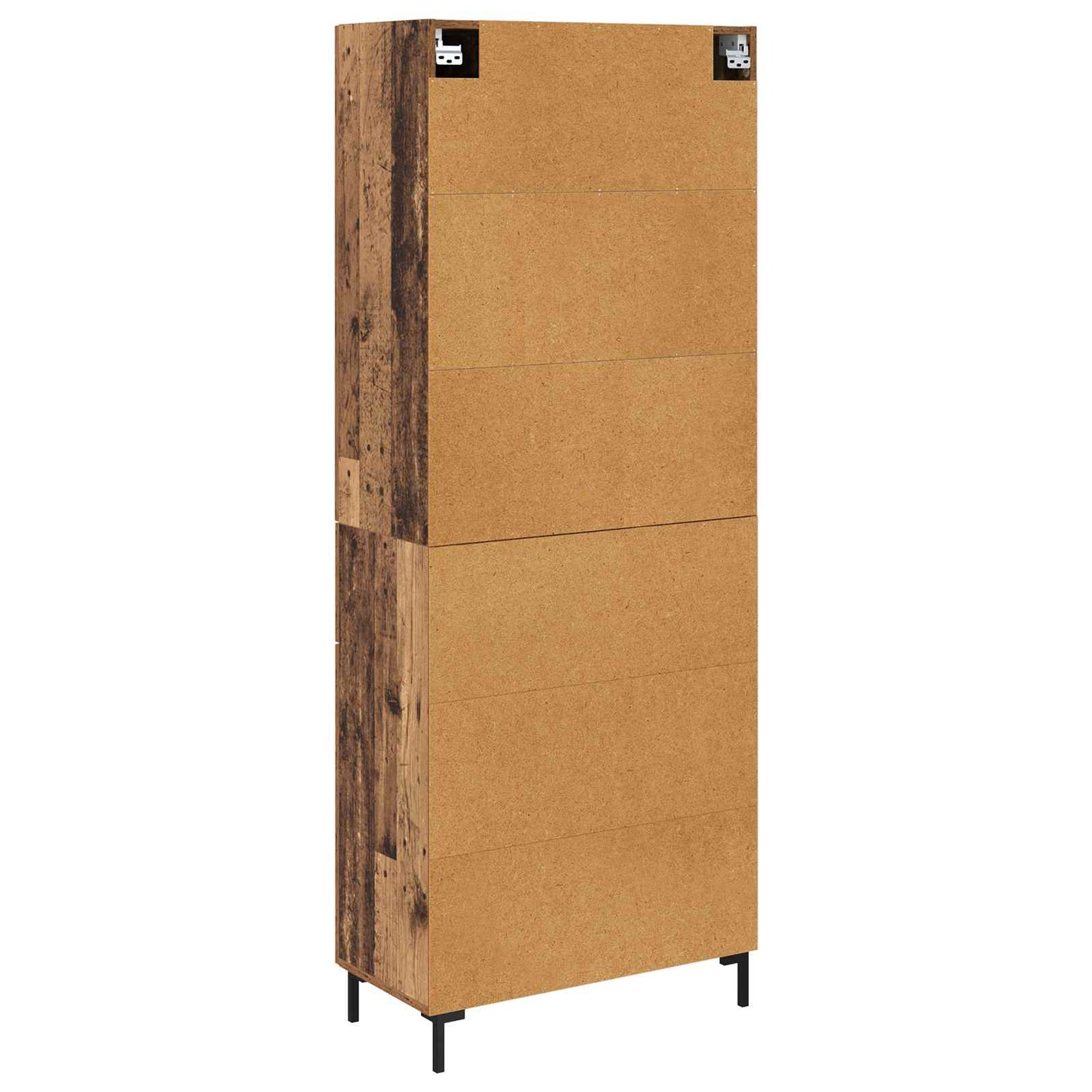 Highboard met lade Oud Hout 69,5 x 34 x 180 cm Bewerkt hout is nu te koop bij PeponiXL, paradijselijk wonen!