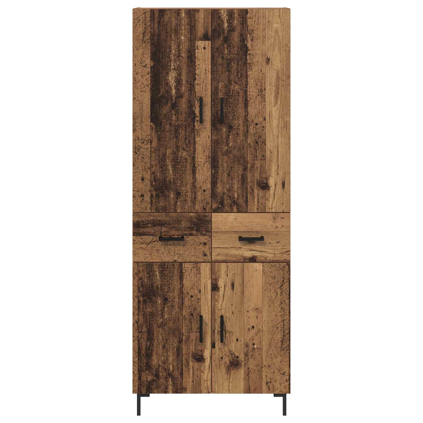 Highboard met lade Oud Hout 69,5 x 34 x 180 cm Bewerkt hout is nu te koop bij PeponiXL, paradijselijk wonen!