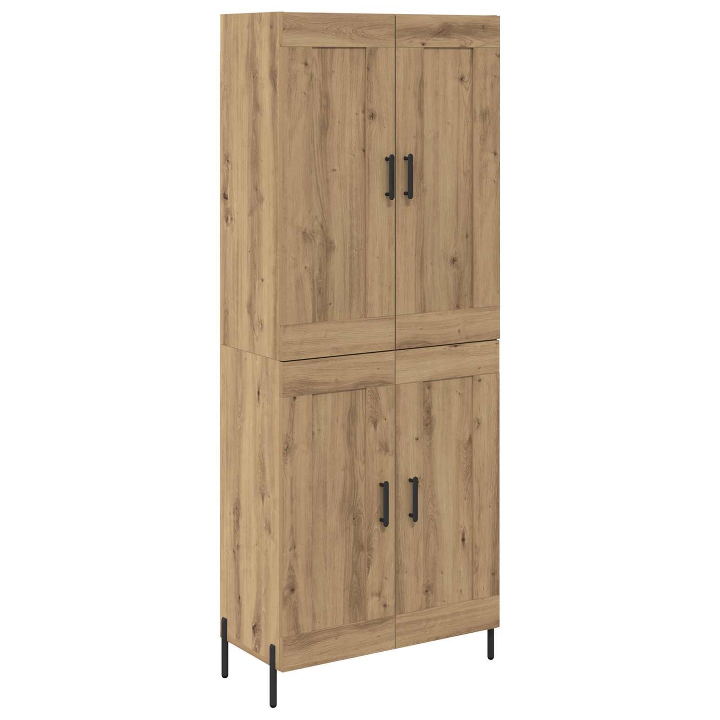 Hoge kast 2 pcs Artisan Eiken 69,5 x 34 x 180 cm Bewerkt hout is nu te koop bij PeponiXL, paradijselijk wonen!