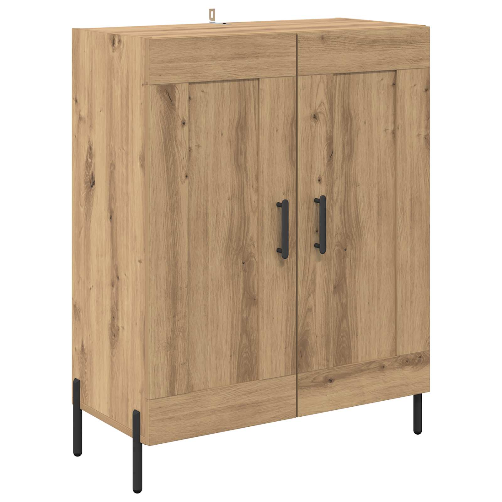 Hoge kast 2 pcs Artisan Eiken 69,5 x 34 x 180 cm Bewerkt hout is nu te koop bij PeponiXL, paradijselijk wonen!