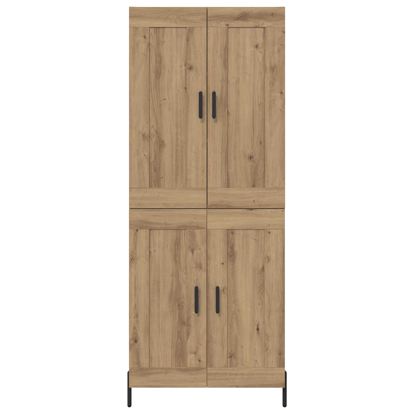 Hoge kast 2 pcs Artisan Eiken 69,5 x 34 x 180 cm Bewerkt hout is nu te koop bij PeponiXL, paradijselijk wonen!