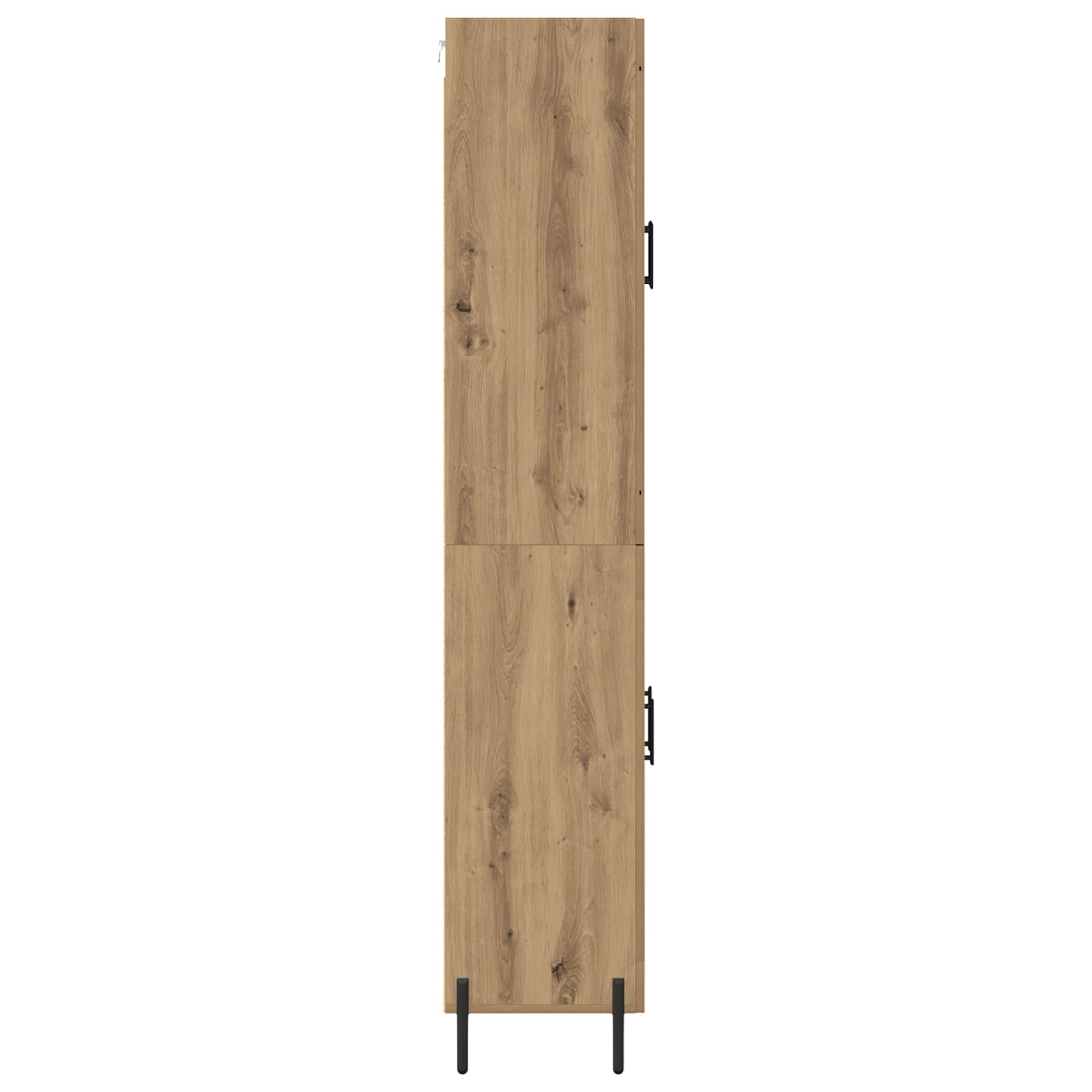 Hoge kast 2 pcs Artisan Eiken 69,5 x 34 x 180 cm Bewerkt hout is nu te koop bij PeponiXL, paradijselijk wonen!