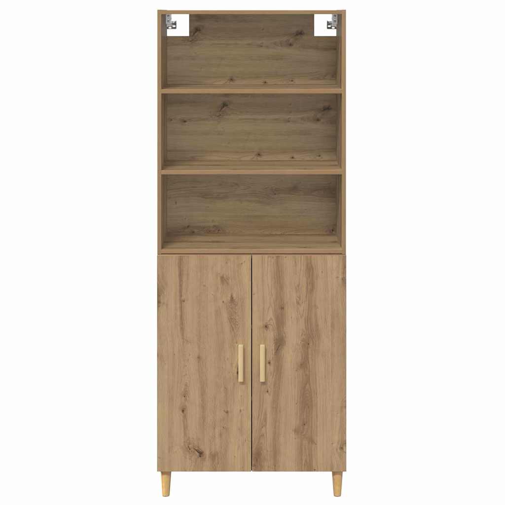 Hoge kast Artisan Eiken 69,5 x 32,5 x 180 cm Bewerkt hout is nu te koop bij PeponiXL, paradijselijk wonen!