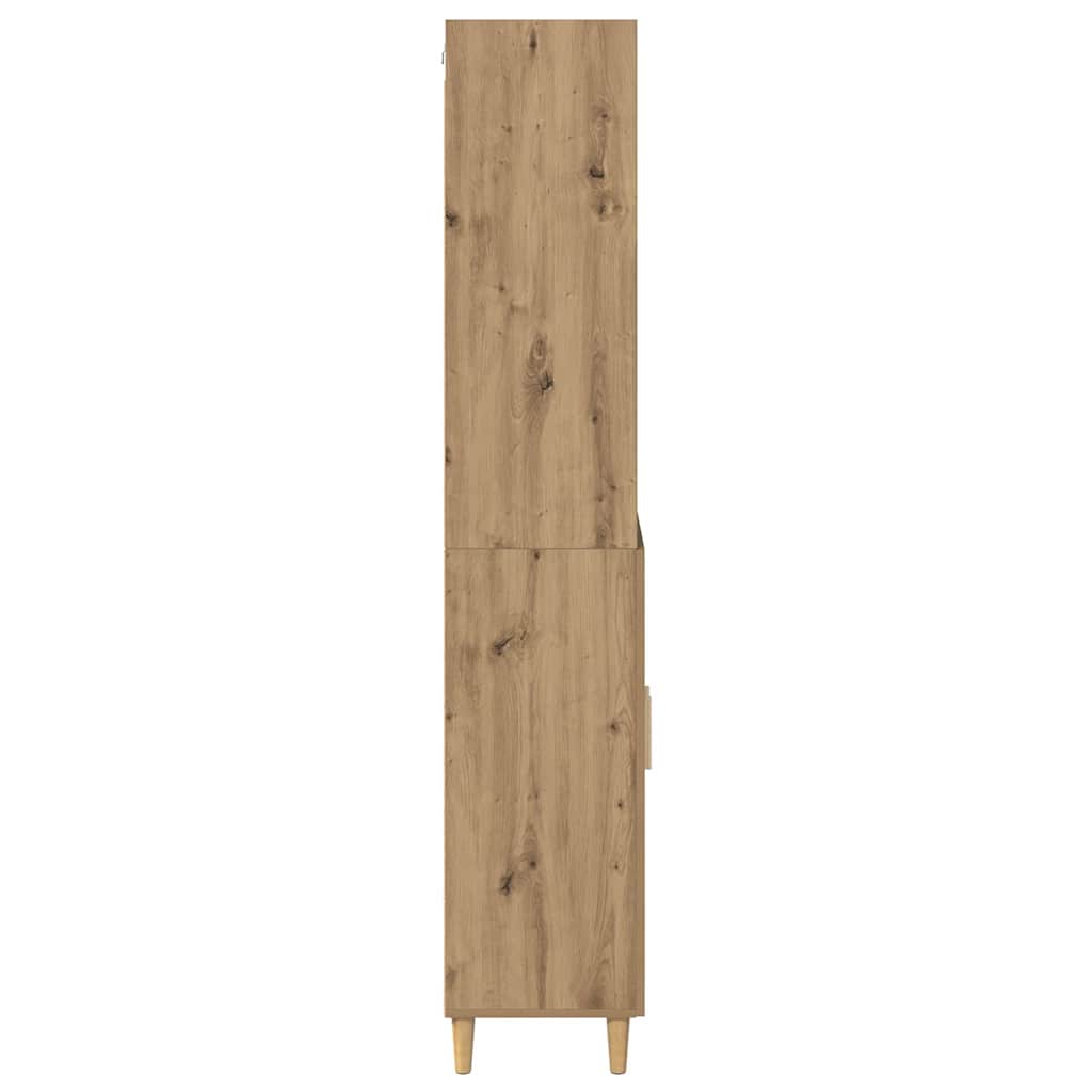 Hoge kast Artisan Eiken 69,5 x 32,5 x 180 cm Bewerkt hout is nu te koop bij PeponiXL, paradijselijk wonen!