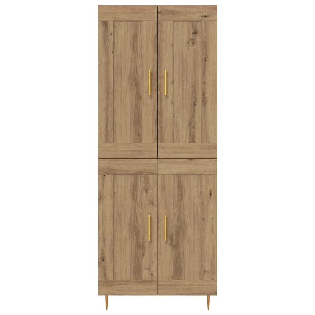 Hoge kast Artisan Eiken 69,5 x 34 x 180 cm Bewerkt hout is nu te koop bij PeponiXL, paradijselijk wonen!