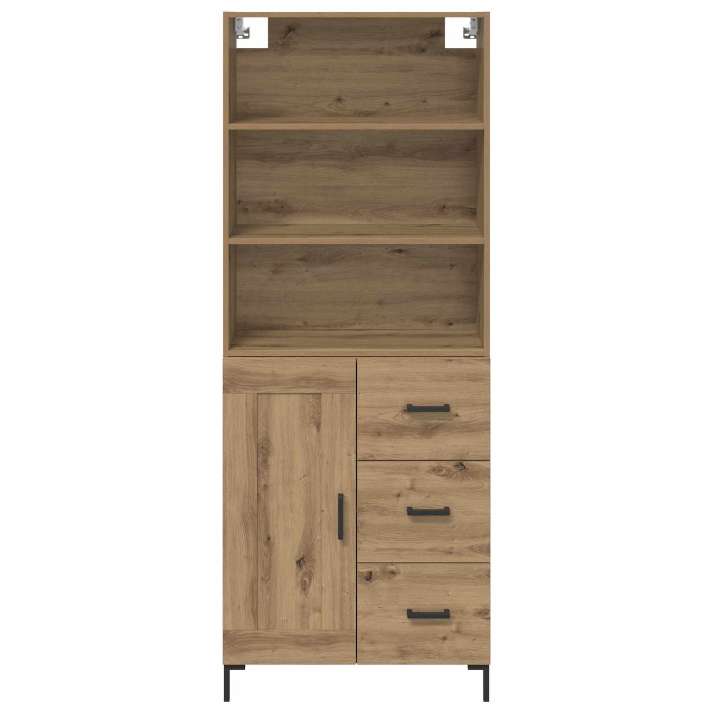 Hoge kast Artisan Eiken 69,5 x 34 x 180 cm Bewerkt hout is nu te koop bij PeponiXL, paradijselijk wonen!