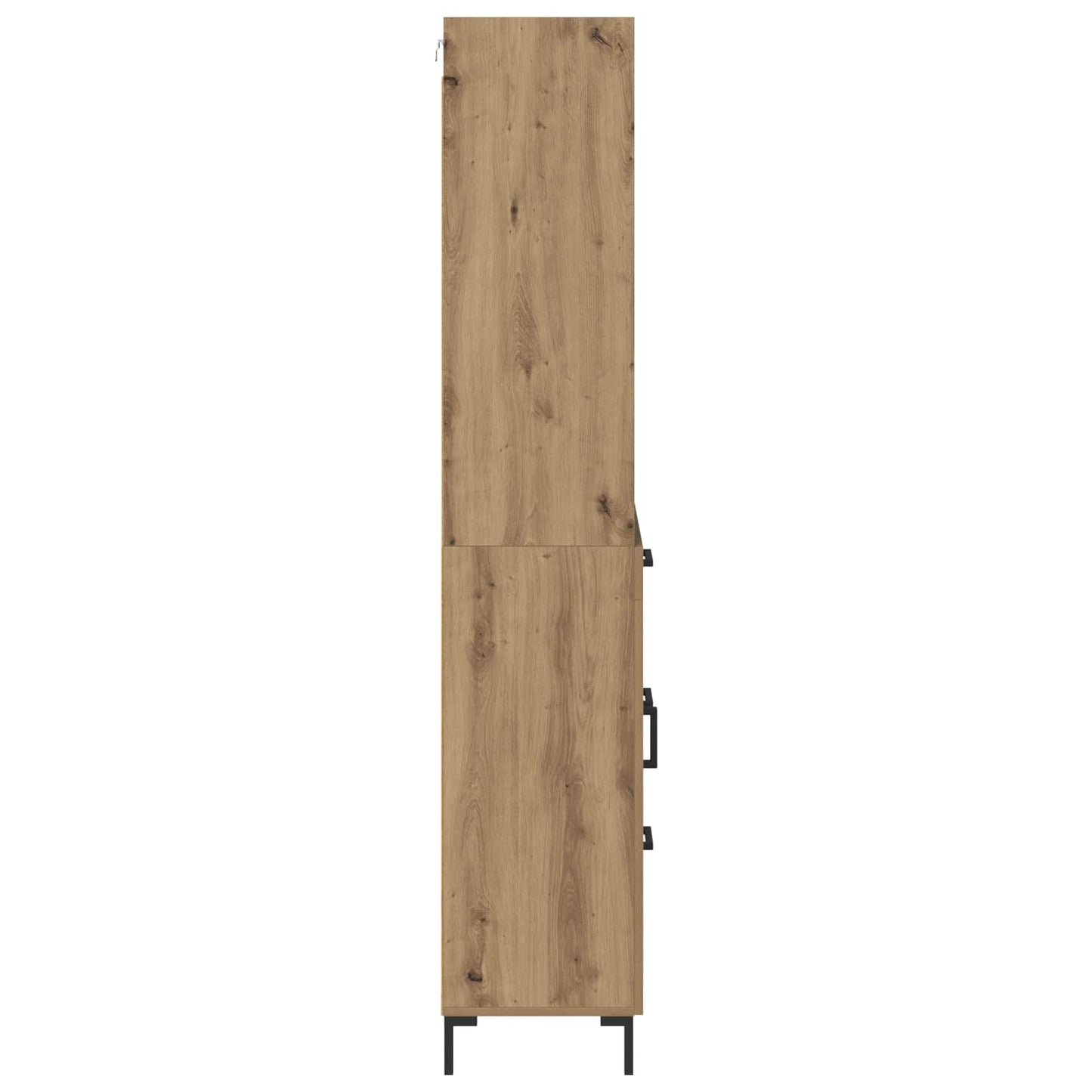 Hoge kast Artisan Eiken 69,5 x 34 x 180 cm Bewerkt hout is nu te koop bij PeponiXL, paradijselijk wonen!