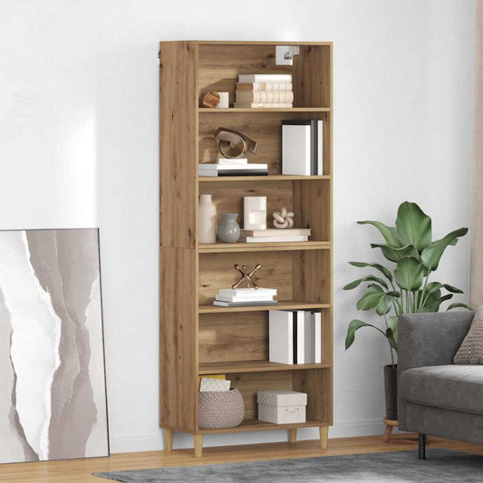 Hoge kast Artisan Eiken 69,5 x 32,5 x 180 cm Bewerkt hout is nu te koop bij PeponiXL, paradijselijk wonen!