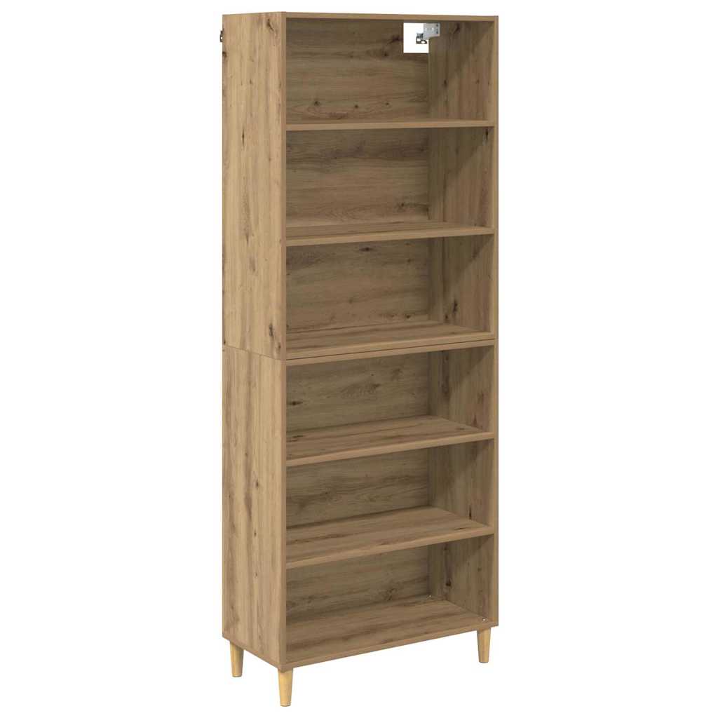 Hoge kast Artisan Eiken 69,5 x 32,5 x 180 cm Bewerkt hout is nu te koop bij PeponiXL, paradijselijk wonen!