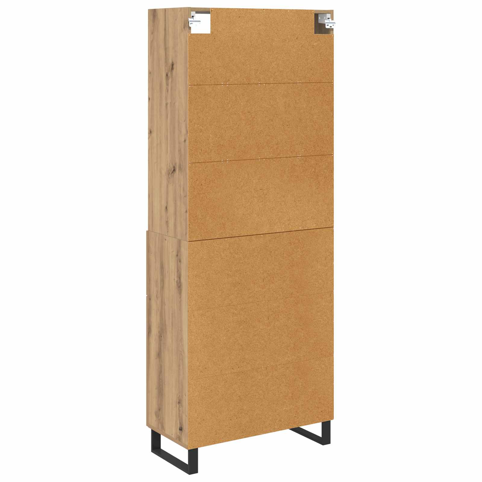 Hoge kast met lade 2 pcs Artisan Eiken Bewerkt hout is nu te koop bij PeponiXL, paradijselijk wonen!