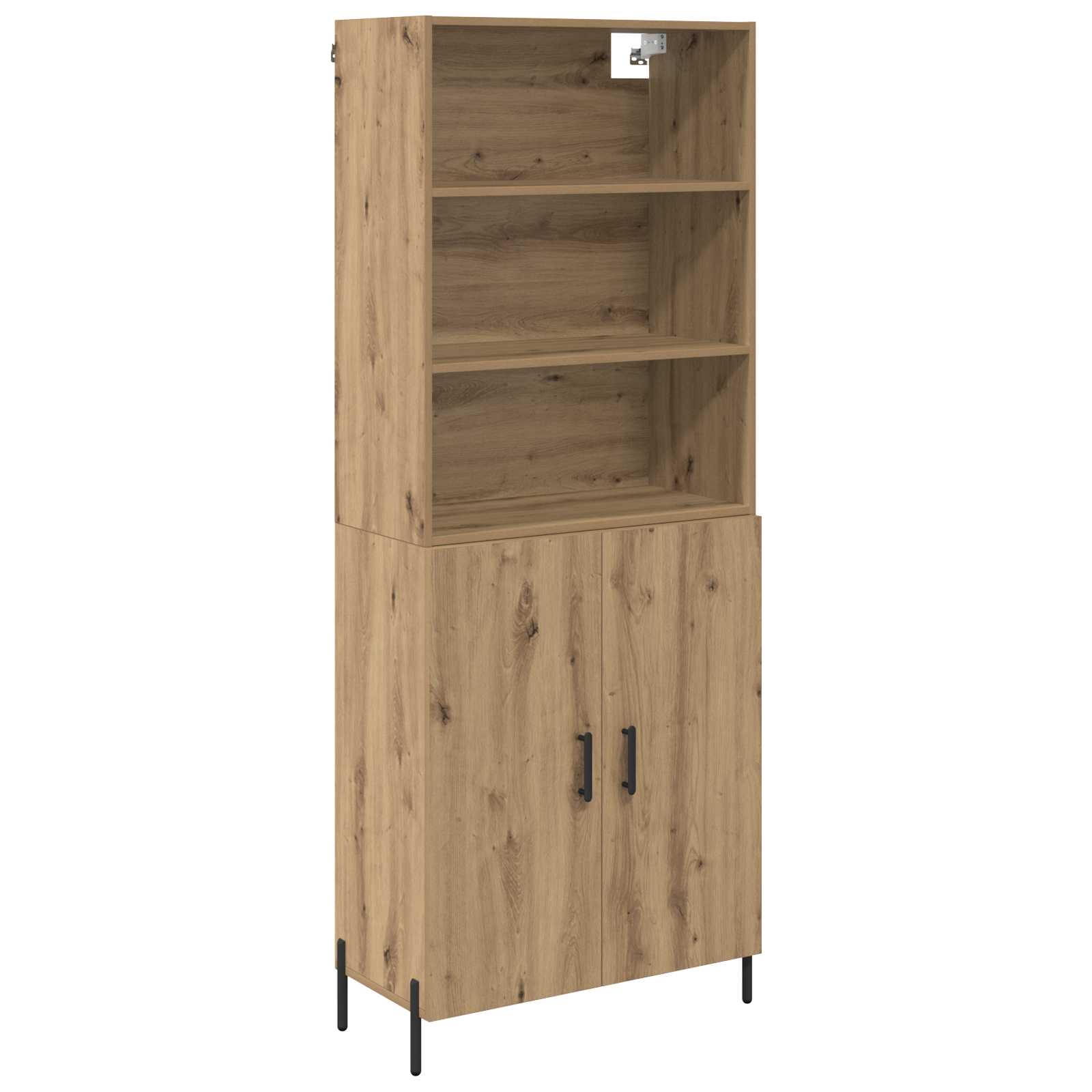 Hoge kast Artisan Eiken 69,5 x 32,5 x 180 cm Bewerkt hout is nu te koop bij PeponiXL, paradijselijk wonen!