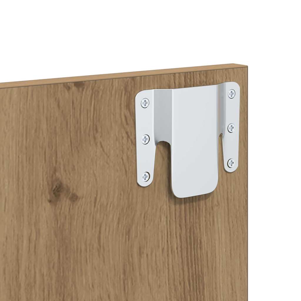 Hoofdbord Met Kast met lade 3 pcs Artisan Eiken Bewerkt hout is nu te koop bij PeponiXL, paradijselijk wonen!