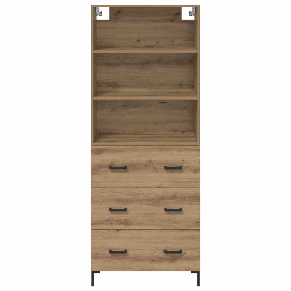 Hoge kast Artisan Eiken 69,5 x 34 x 180 cm Bewerkt hout is nu te koop bij PeponiXL, paradijselijk wonen!