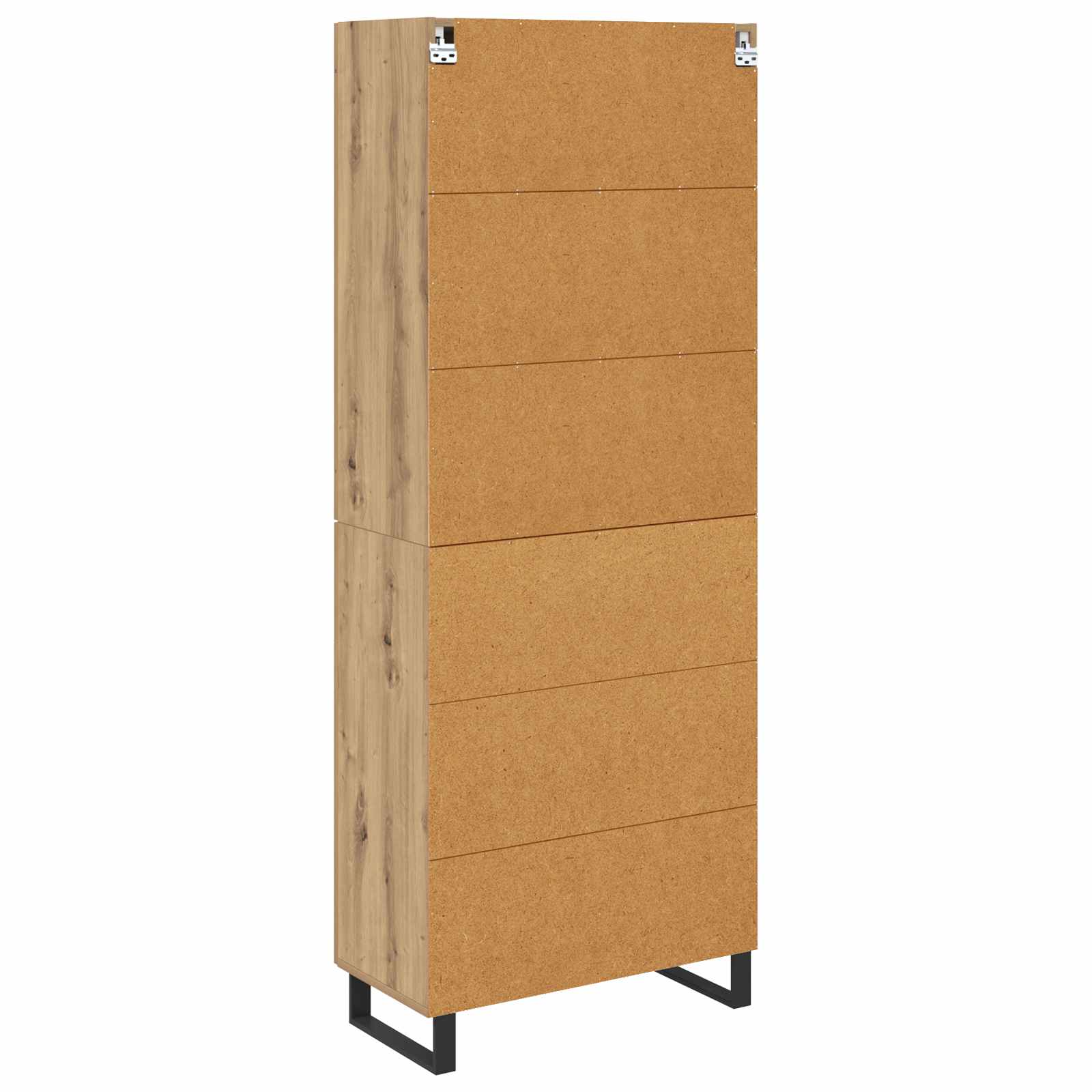 Hoge kast 2 pcs Artisan Eiken Bewerkt hout is nu te koop bij PeponiXL, paradijselijk wonen!