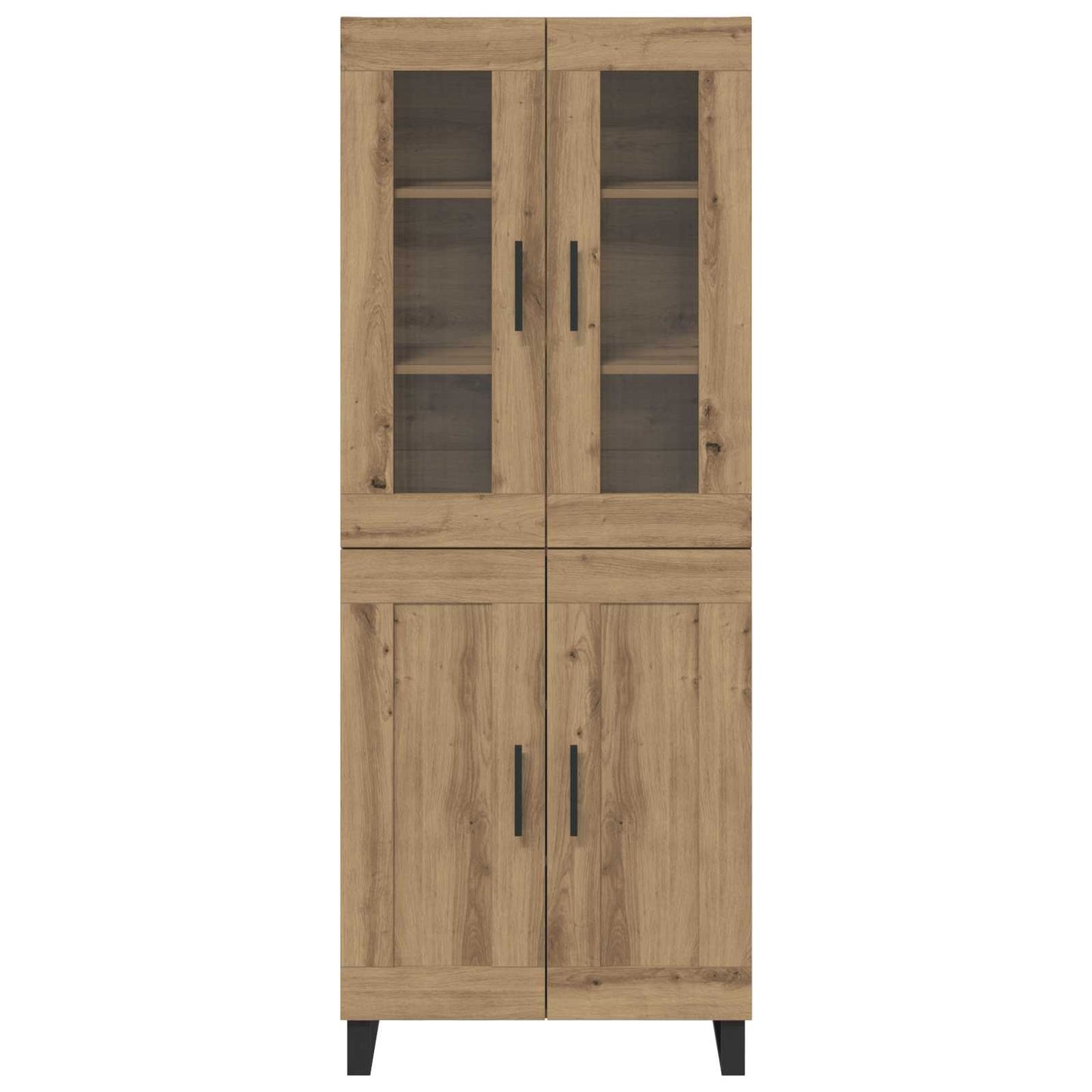 Hoge kast 2 pcs Artisan Eiken Bewerkt hout is nu te koop bij PeponiXL, paradijselijk wonen!